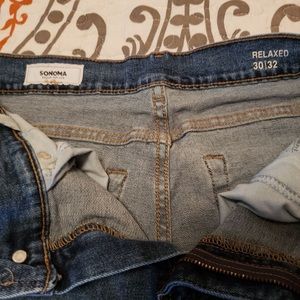 sonoma men's relaxed fit jeans